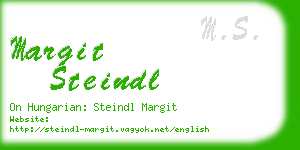 margit steindl business card